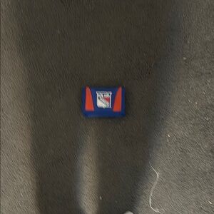 Blue and Red Wallet with Logo